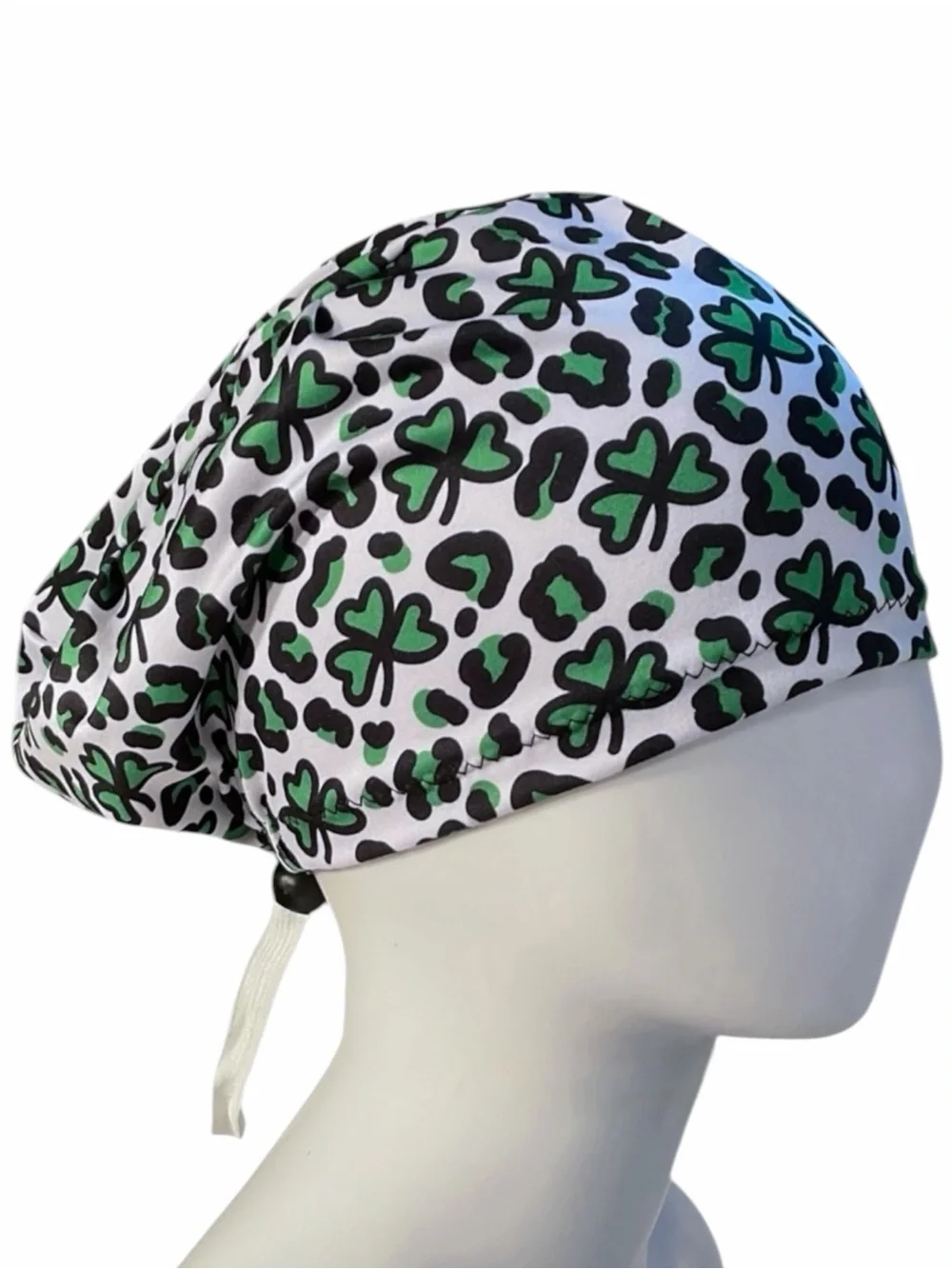 Clover & Leopard Euro Scrub Hat NWOT